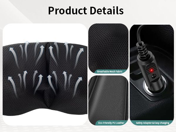 8-head 3D acupressure massage shawl shoulder neck waist
