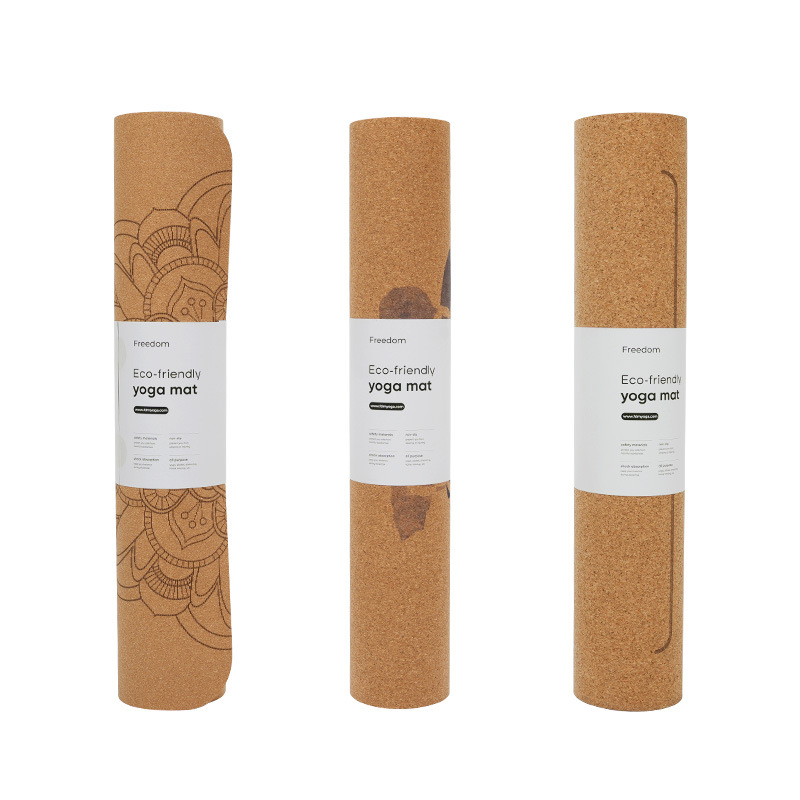 Naturkork-Gummi-Yogamatte, 4,5 mm, rutschfest, extra breit