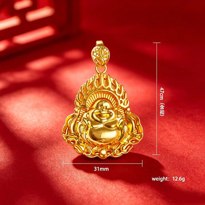 Vietnam kumlu altın erkek kolye, altın kaplama, ejderha zincir