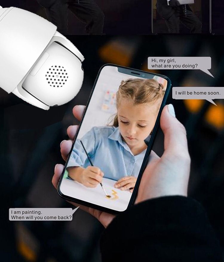 1080P高清WiFi闭路电视安全系统圆顶摄像机室外网络无线监控家庭