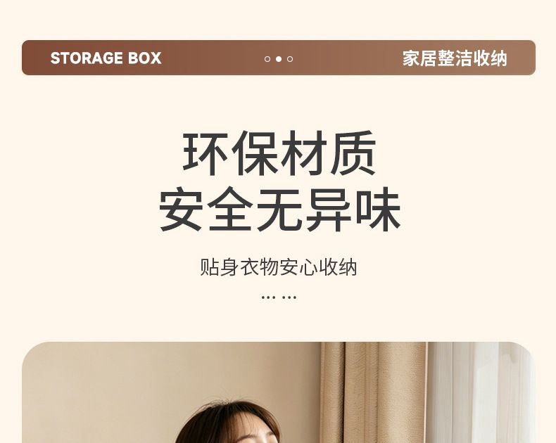 内衣内裤收纳盒抽屉分格多功能宿舍杂物整理盒家用衣柜收纳内衣盒