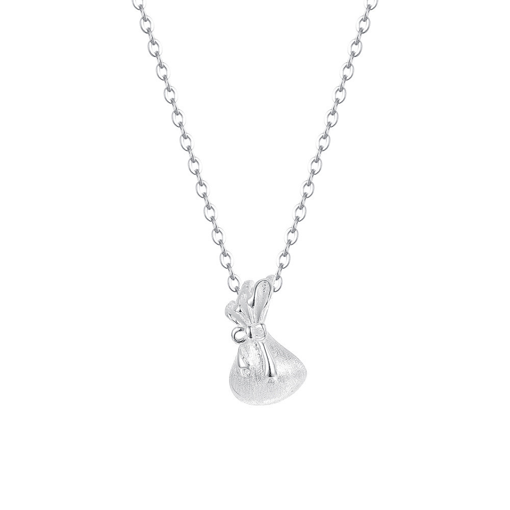 S999 Sterlingsilber Glücksbeutel Halskette Chinesischer Stil