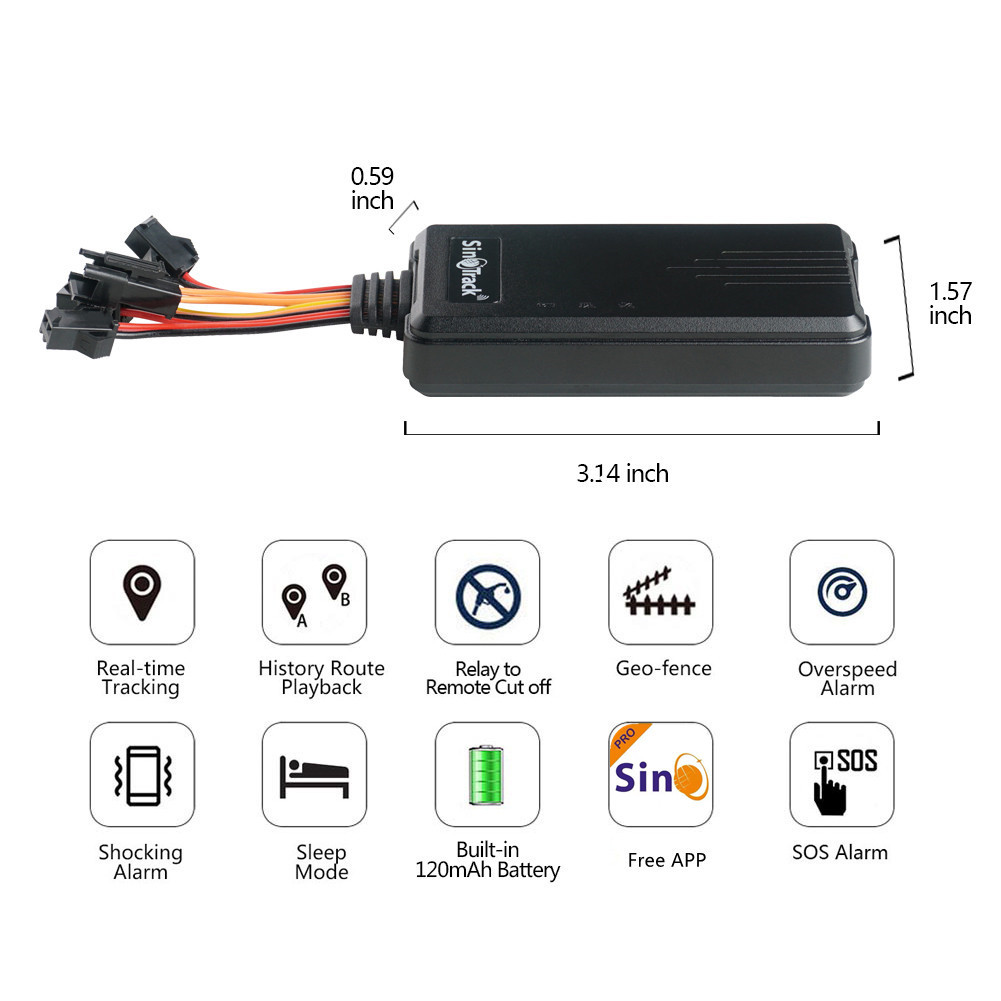 GPS araç izleme cihazı ST-906L, 4G+2G, motosiklet ve elektrikli araçlar