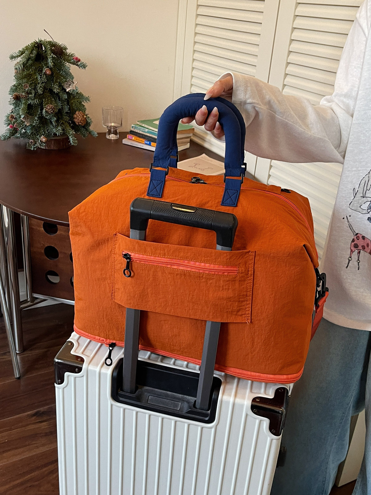 Großvolumige leichte Reisetasche Yoga Fitness