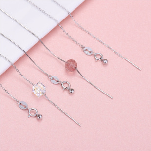 S999 Sterlingsilber Ohrstecker, elegant klein
