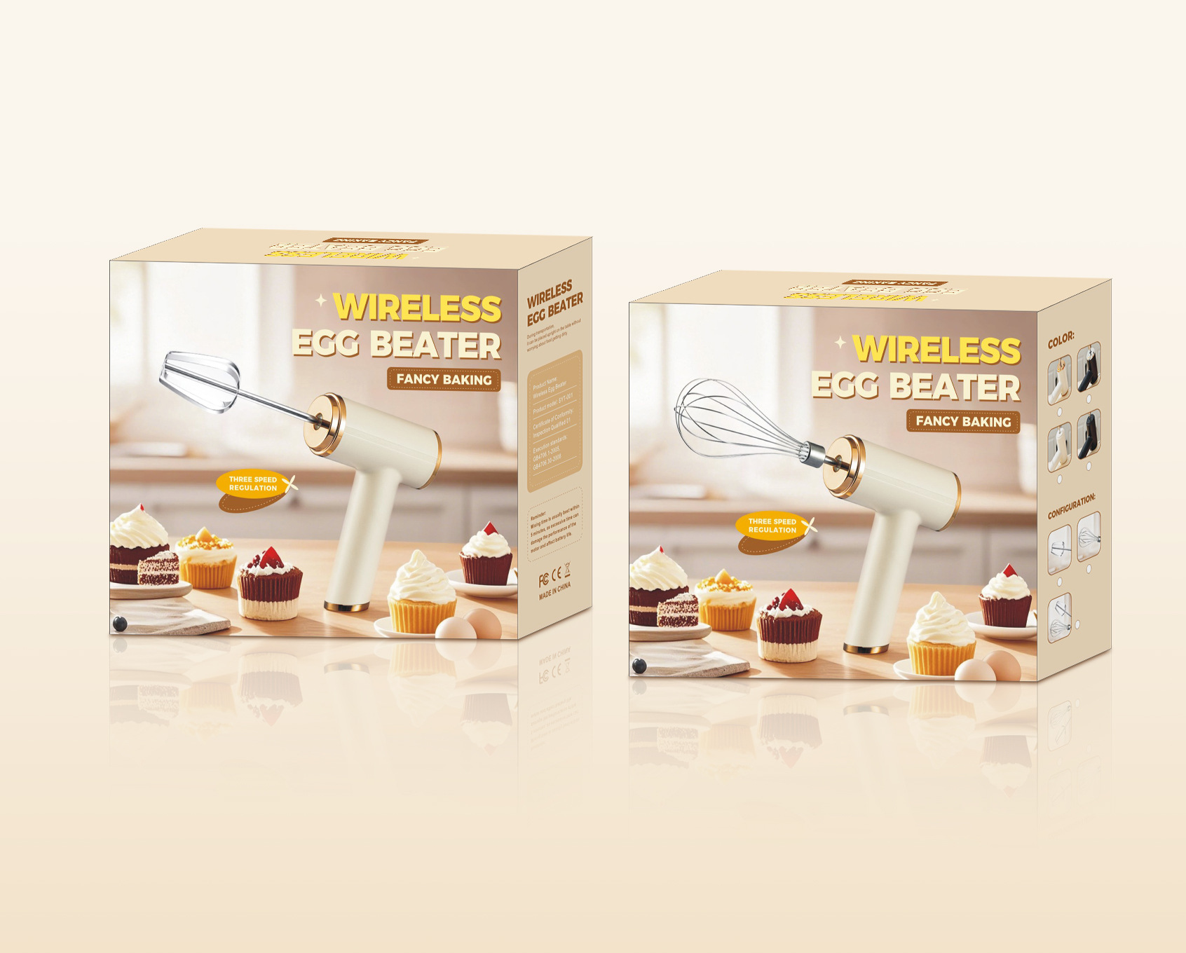 Kabelloses Handmixer-Gerät zum Schlagen von Eiern und Sahne