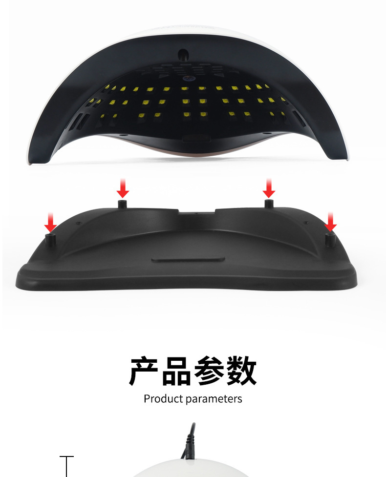 81 LED UV tırnak jeli işık tedavi makinesi