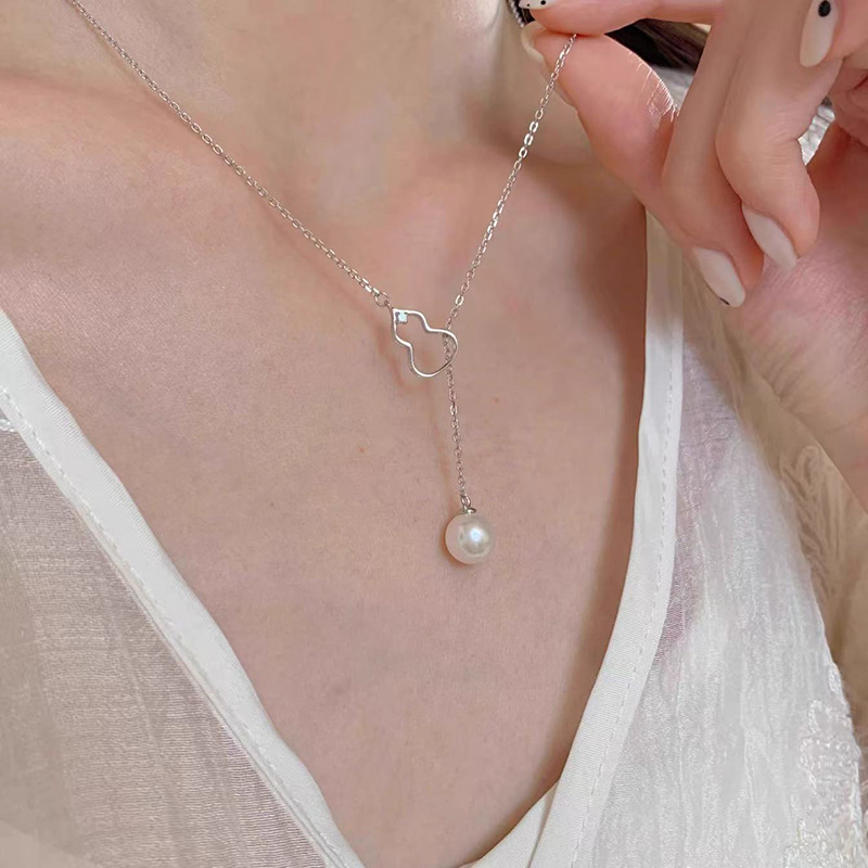 S925 Sterlingsilber Zirkonia-Halskette für Damen