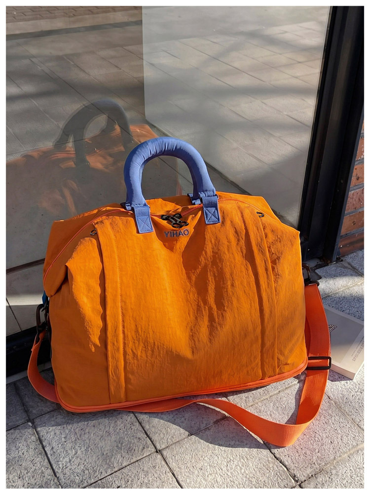 Nylon seyahat çantası, neme dayanıklı, ayakkabı bölmesi, 35L+