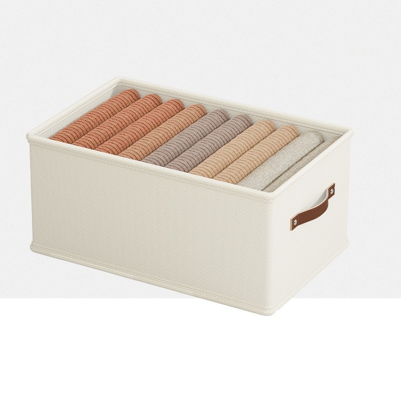 Oxford cloth storage box with drawer for clothing organization