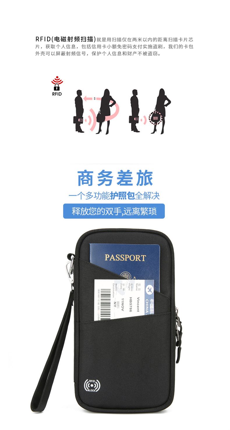 RFID-Reisepass-Schutzhülle, Reisedokumentenorganizer