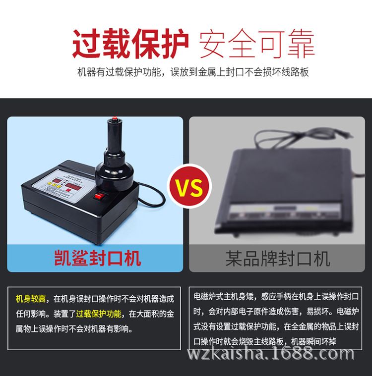 Electromagnetic sensor aluminum foil gasket sealing machine