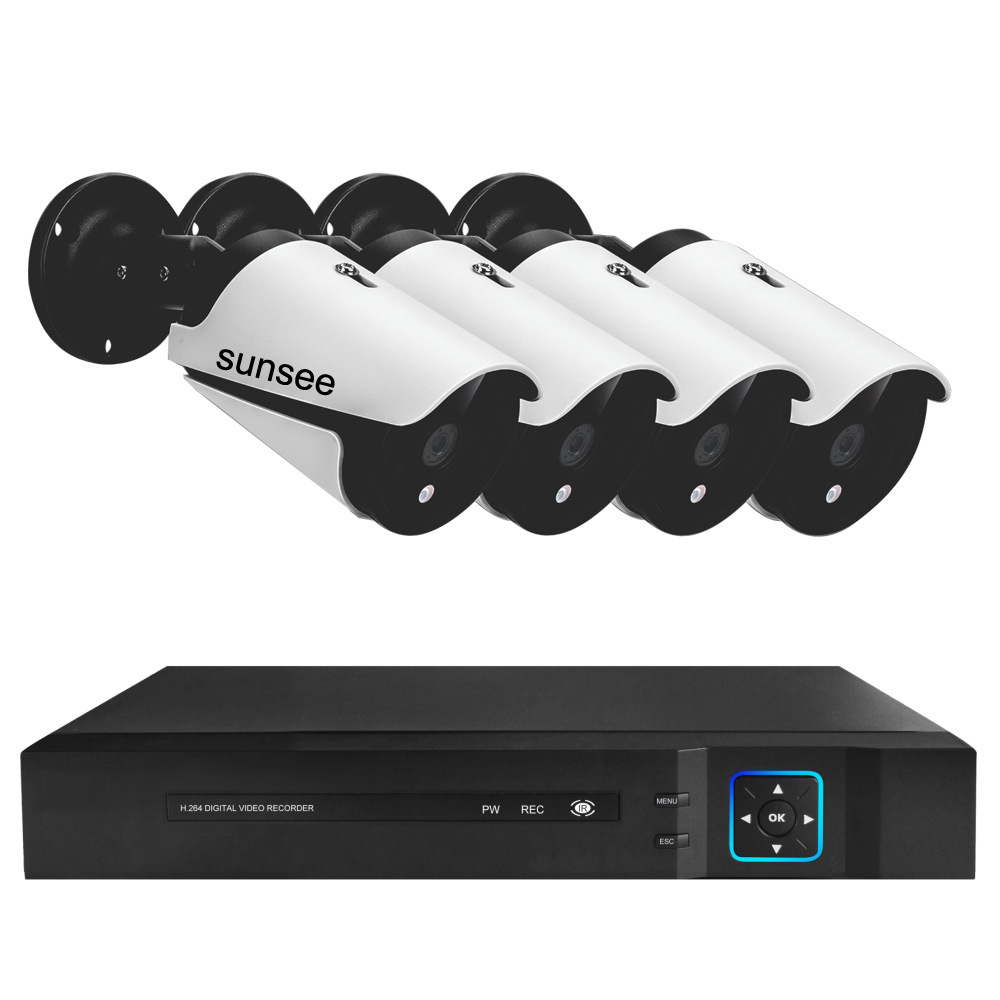 AHD TVI 4-in-1 kamera, 4/8 kanallı ağ izleme seti