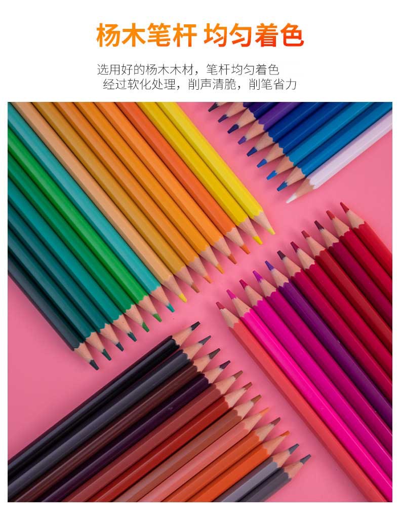 Buntstift-Set 12 Farben ölbasiert, für Kinder