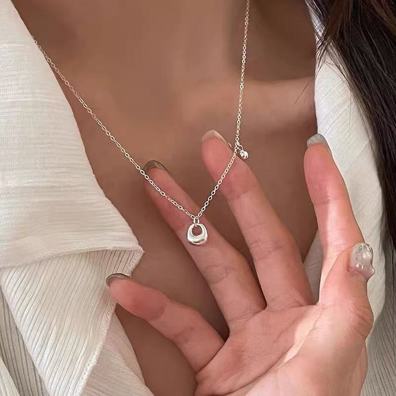 S925 Sterlingsilber Zirkonia-Halskette für Damen