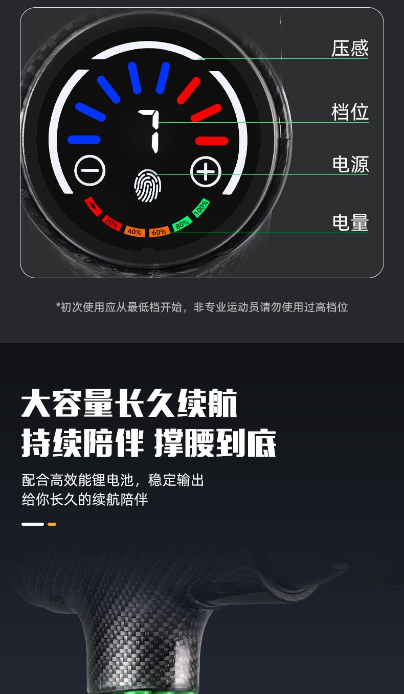Portable fascia gun, cervical spine massage, multifunctional