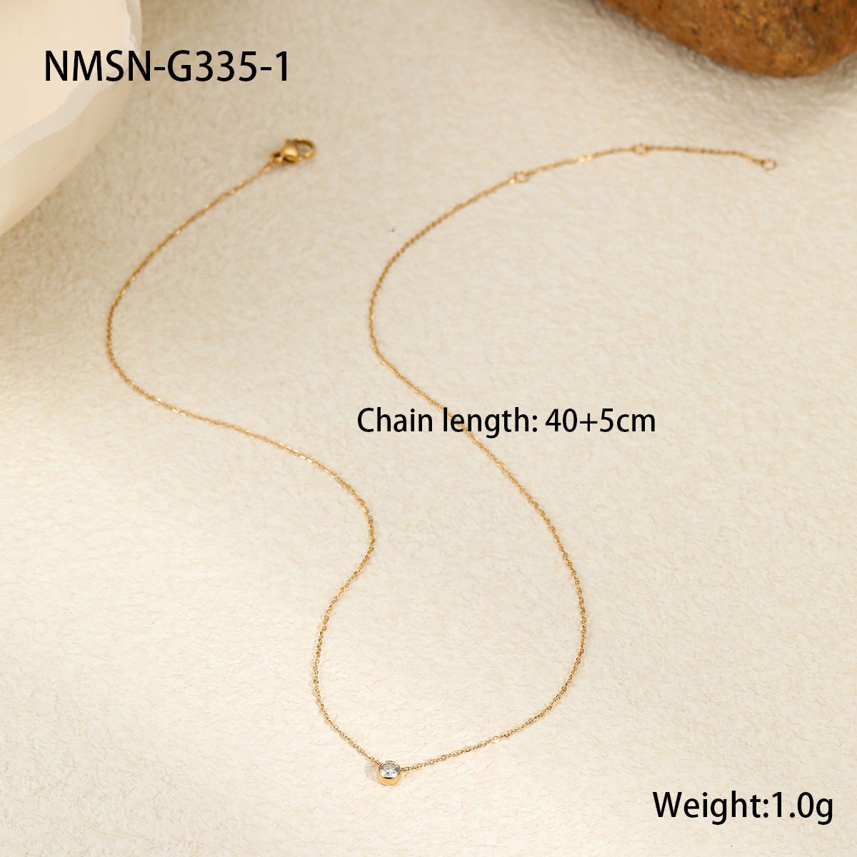 Titanium Steel Ultra-Thin Bridge Bone Chain Necklace
