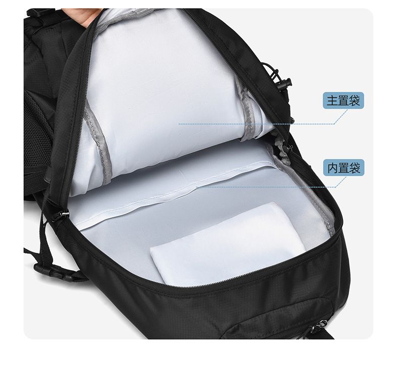 Mountain climbing backpack, large capacity, lightweight, waterproof