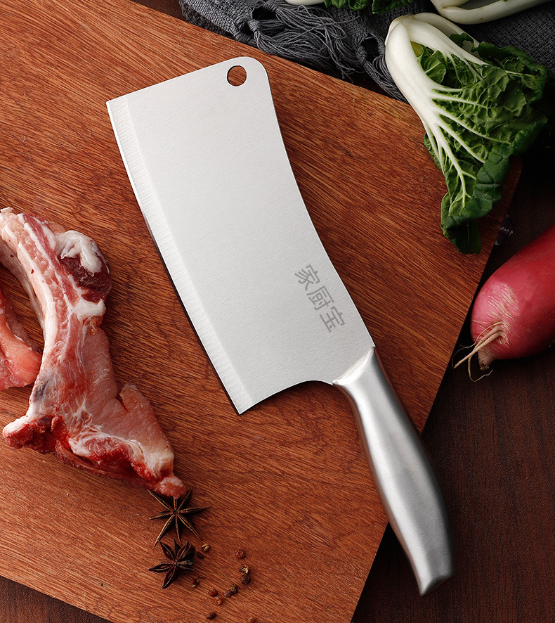 Stainless steel cleaver set, bone and meat cutting, 2-piece