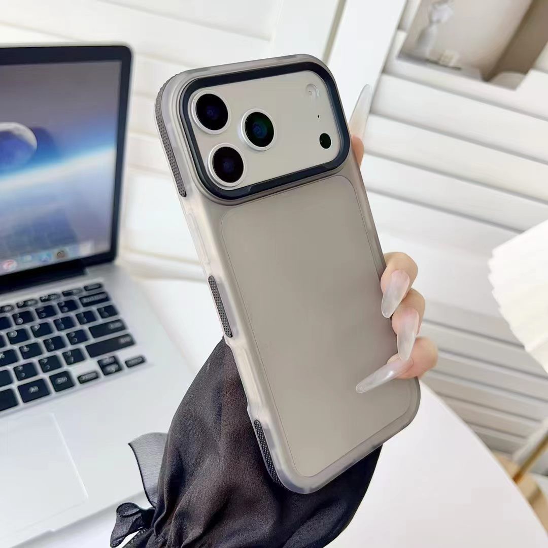 iPhone 18 Pro Max / 17 macaron transparent colorful slip-resistant case