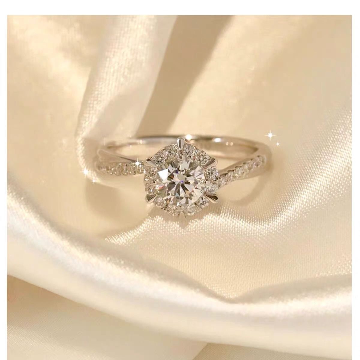 Couple ring set, wedding, adjustable open design