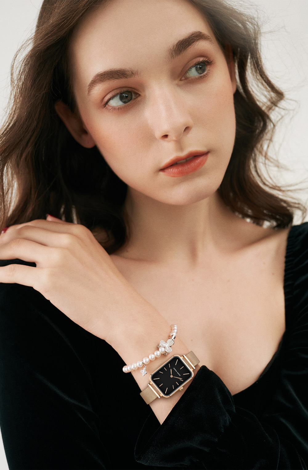 Waterproof Square Dial Watch, Japanese Movement