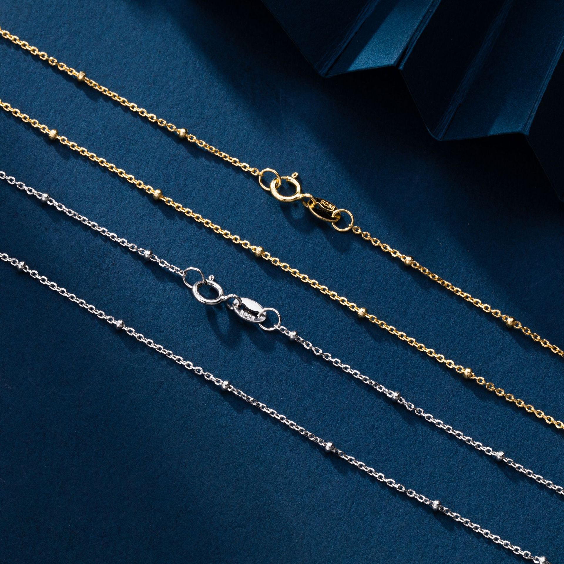 S925 sterling silver necklace, clavicle chain, DIY base