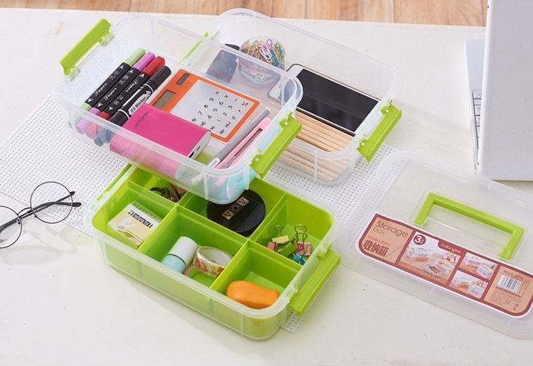 Transparent Stackable Jewelry Storage Box for Cosmetics and Accessories
