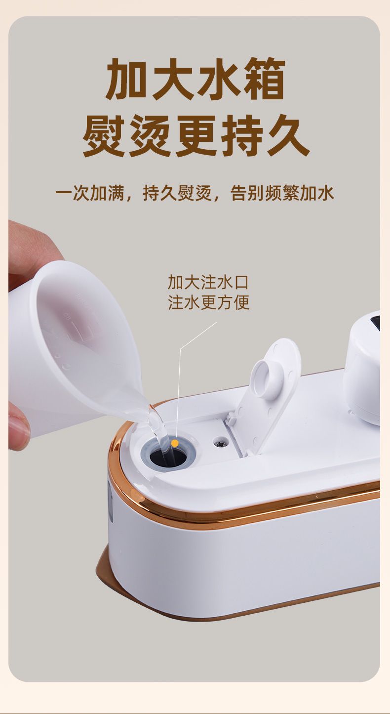 Portable electric steam iron for home use