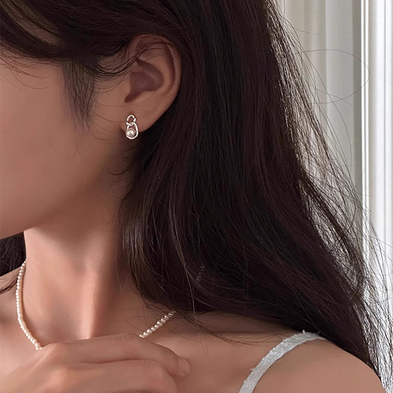 S925 sterling silver stud earrings, hypoallergenic