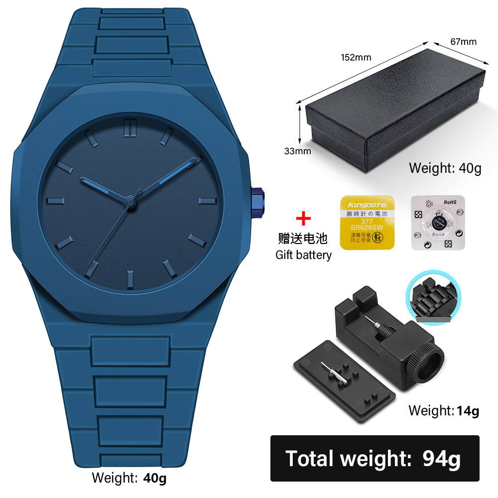 Men's quartz watch with plastic case, 2025 collection
