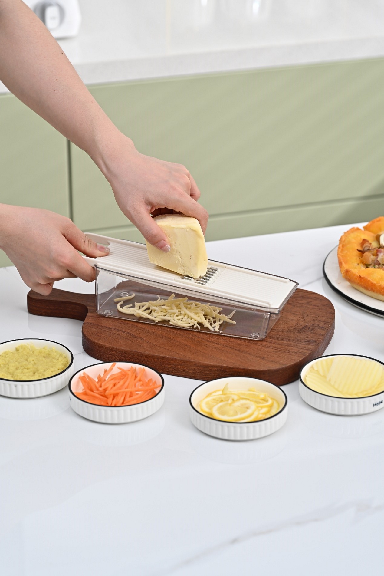 Mini Vegetable Cutter, Potato Shredder, Hand Guard, Kitchen Tool