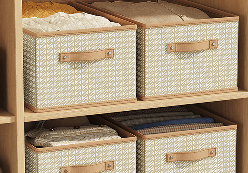 Fabric S-pattern storage box, thickened, foldable, versatile