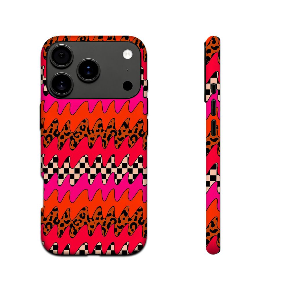 iPhone 17 Pro case, leopard print, punk style, 2-in-1, magnetic