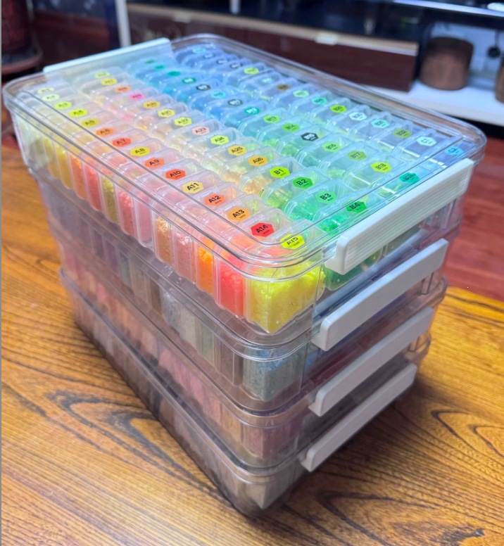 Perler Beads Storage Set with 75 Small Boxes