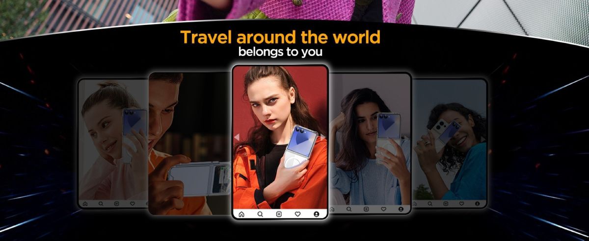Foldable phone case for Samsung Z Flip 8 and Z Fold 7 magnetic transparent