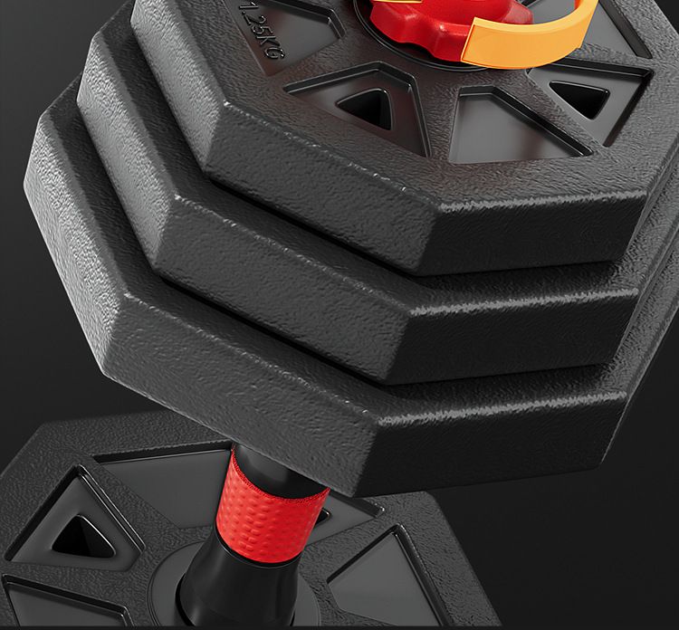 Verstellbares Herren-Hantelset, Heimfitness, Langhantel
