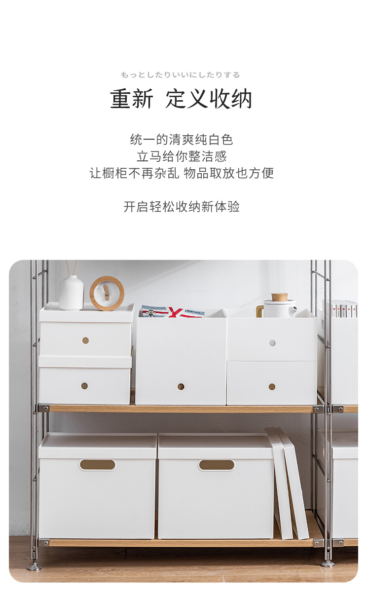 Japanese style white kitchen storage box