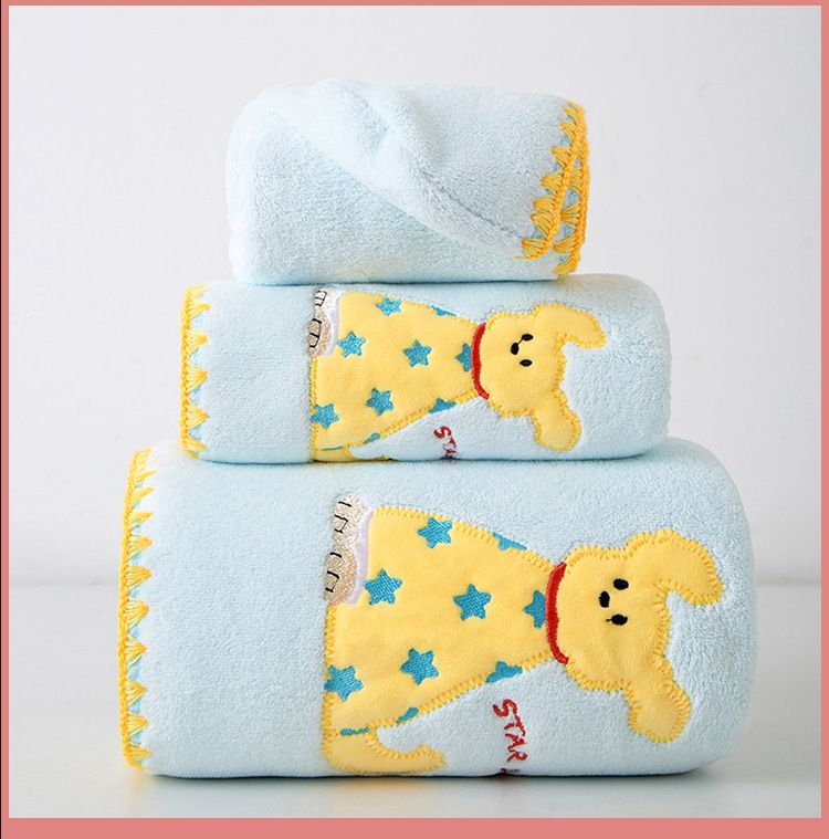 Hunde-Handtuch Set, 3-teilig, Korallensamt