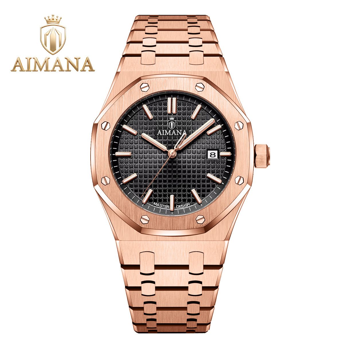 AIMANA Herrenuhr, wasserdicht leuchtend