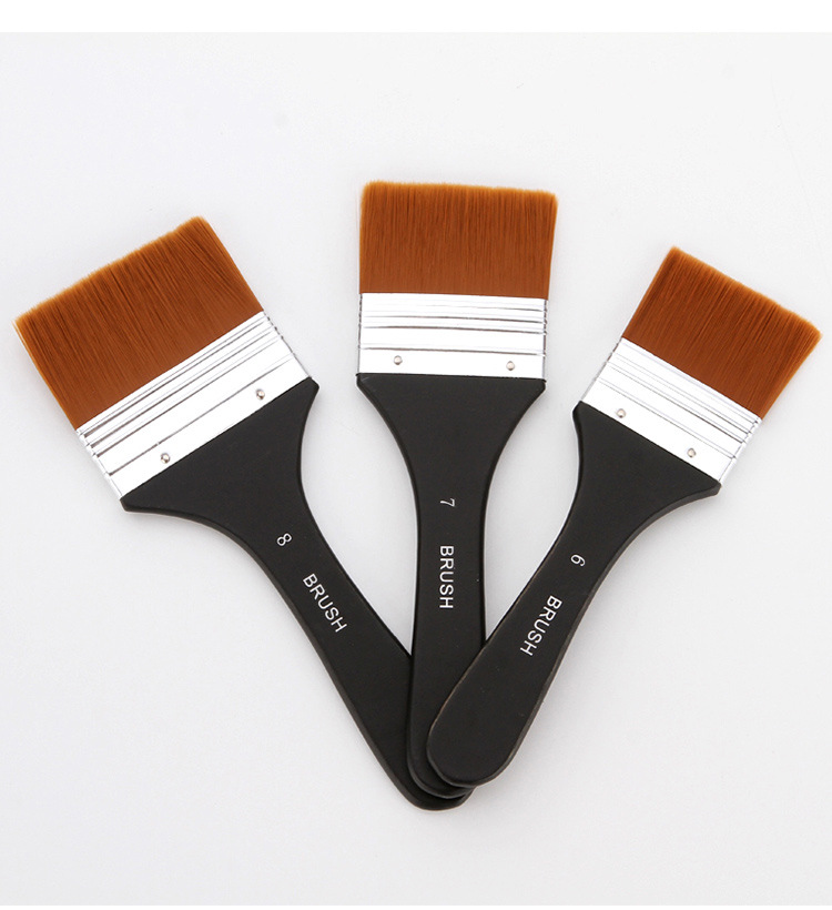 Nylon fırça seti G1754, su ve yağlı boya, duvar resim için
