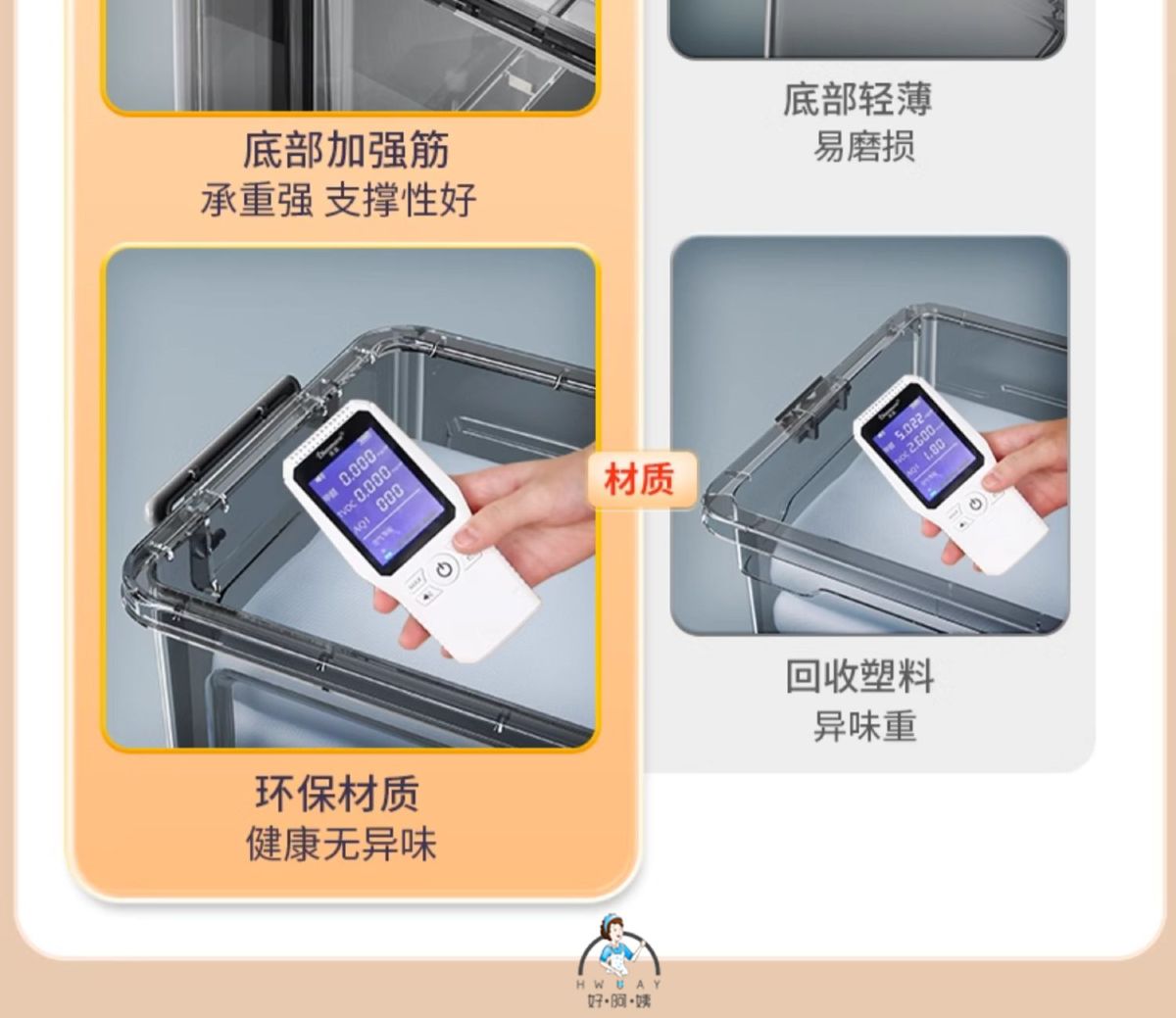 厂家直销收纳盒透明塑料收纳箱带盖家用玩具衣服衣物收纳储物箱