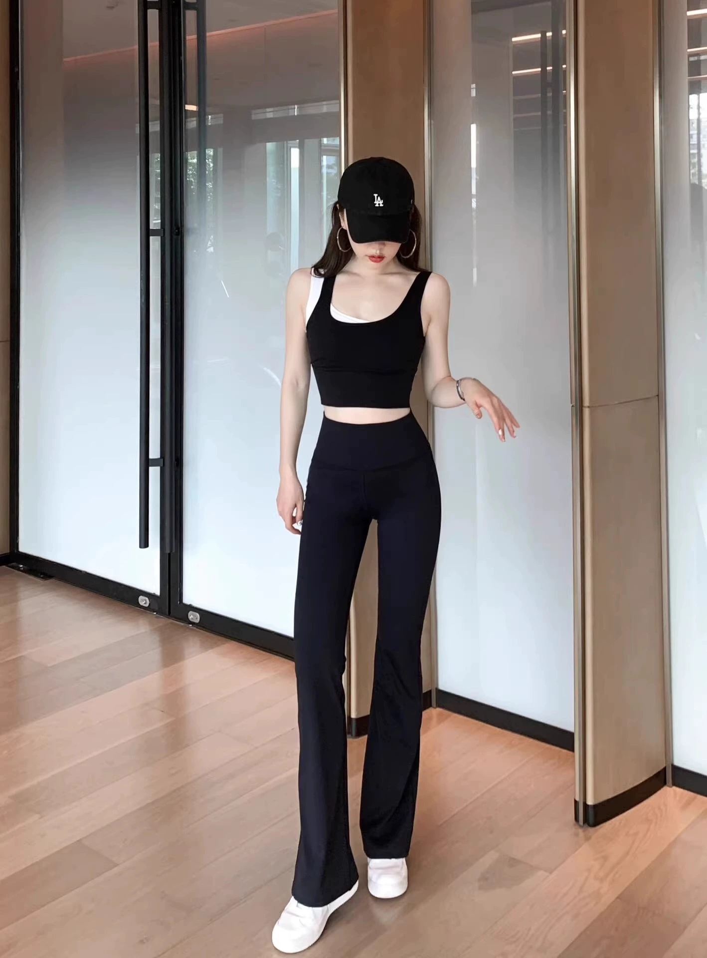 Yoga-Hose Hochbund elastisch Damen