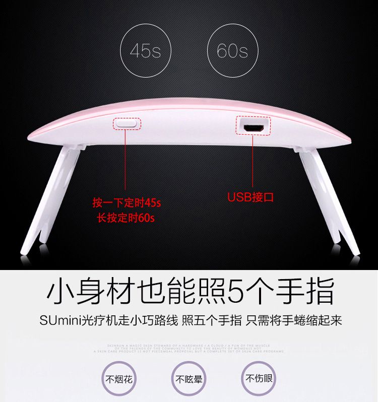 UV LED nail lamp, quick-drying