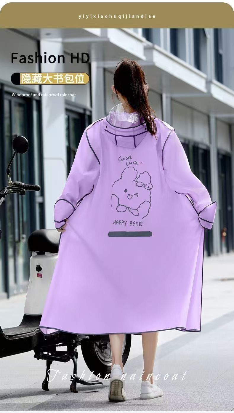 Starkregen-Poncho Herren Damen Elektrofahrzeug Ganzkörper