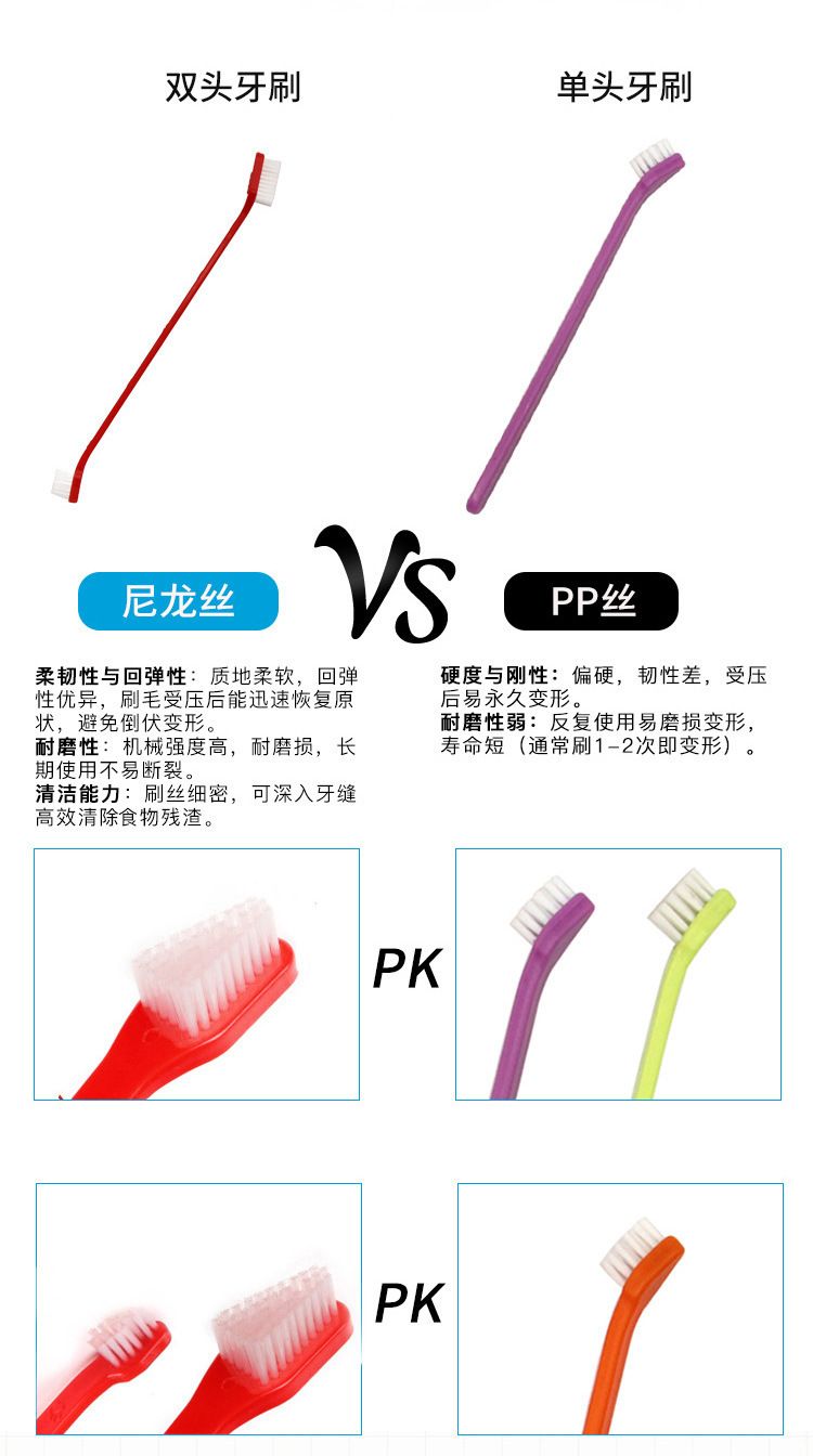 宠物牙刷猫狗狗洁牙刷牙狗牙刷猫牙刷猫咪狗宠物用品牙刷口腔清洁