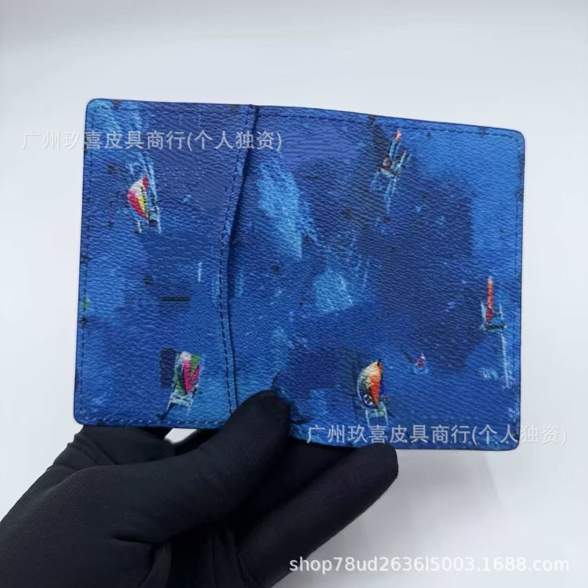 Genuine leather passport holder multi-functional card wallet