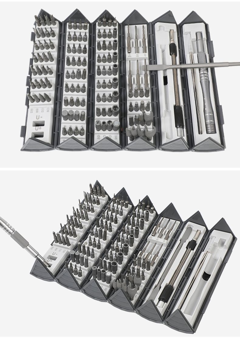 128-in-1 Screwdriver Set with S2 Bits Precision Repair Tools
