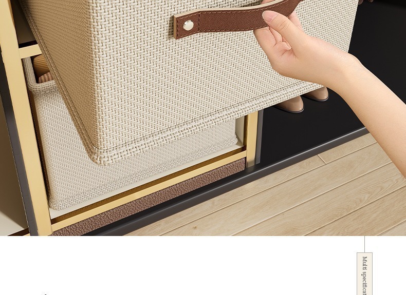 Oxford cloth storage box with drawer for clothing organization