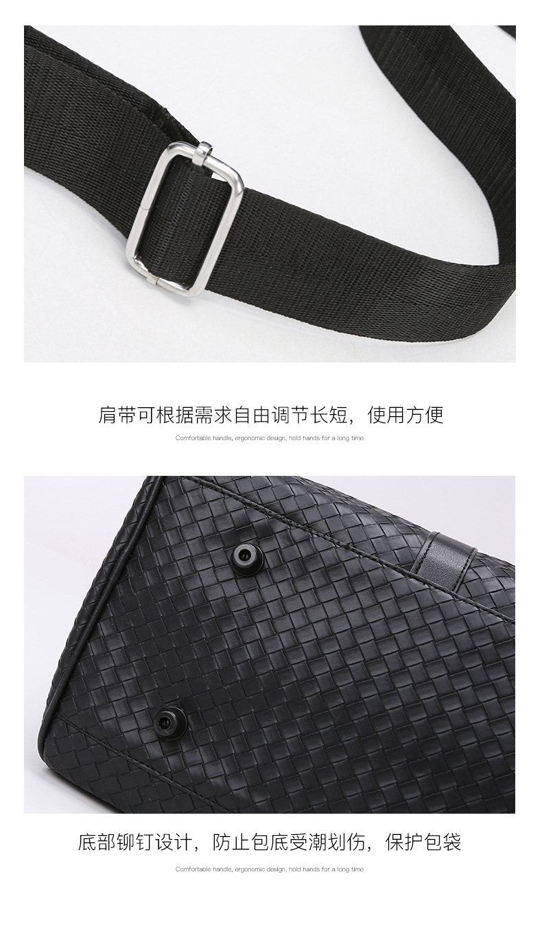 PU leather travel bag, large capacity
